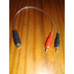 Cable Clear 2 Rca Macho A 1 Rca Hembra 01-48