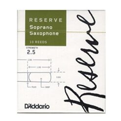 Daddario Woodwinds Caña N° 2.5 Reserve Saxo Soprano Dir1025 x unidad