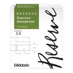 Daddario Woodwinds Caña N° 3.0 Reserve Saxo Soprano Dir1030 x unidad