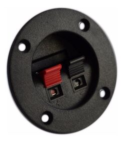 Bornera Redonda Tipo Cocodrilo 3 Para Bafle 75mm