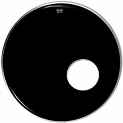 Parche Negro Para Bombo Batería Remo En-1018-es Con Agujero 18"