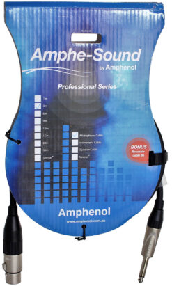 Cable 3m Amphenol Profesional Plug 6.5 a XLR Hembra