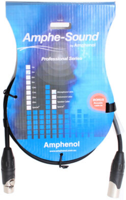 Cable 3m Amphenol Profesional XLR Macho a XLR Hembra