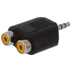 Adaptador Ficha Plug Stereo 3.5 a 2 Jack RCA