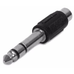 Adaptador Ficha Plug Stereo 6.5 A Jack Rca