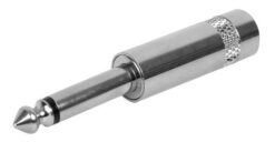 Conector Plug Macho Mono 6,5 Mm Artekit Pro P201 Metalica
