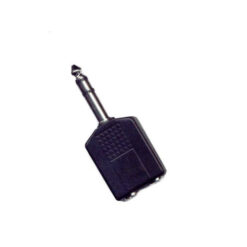 Adaptador Ficha Plug Stereo 6.5 a 2 Jack Stereo 3.5
