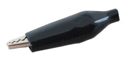 Pinza Cocodrilo 44mm Aislada NEGRO (Precio X Unidad)