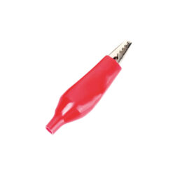Pinza Cocodrilo 50mm Grande Aislada ROJO (Precio X Unidad)