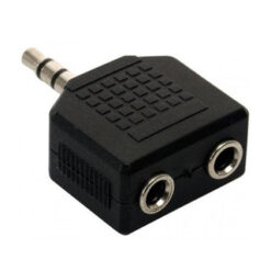 Adaptador Ficha De Mini Plug 3,5 St 2 Jack 3,5 St