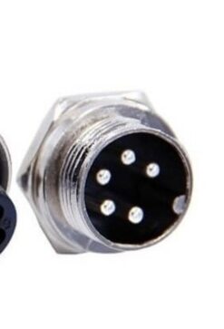 Conector XLR "Canon" a Rosca de 5 Pines Macho Para Chasis