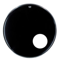 Parche 20" Remo Encore Ebony Negro Con Agujero En-1020-es