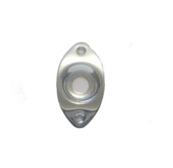 Portajack Para Guitarra Y Bajo Metálico Ovalado Cromado