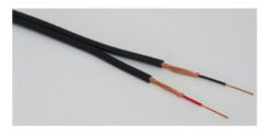 Cable SMASH Bipolar 3mm Helicoidal Perfil Cord 1206 Negro