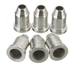 Ferrule Para Guitarra Cromado Liso 8 x 12 mm End Conic