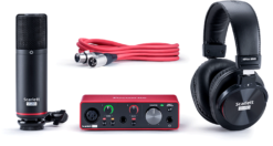Interfaz De Audio Placa Sonido Focusrite Kit Scarlett Solo Studio Pack Mic y Auriculares (3ra. Generacion)