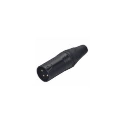 Conector XLR "Canon" Macho 3 Pin Negro SEETRONIC SC3MXX-BG