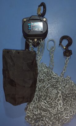 OPORTUNIDAD!!! Aparejo manual a cadena 1Tonelada 8m E-Lighting HMC/1T-8 impecable estado