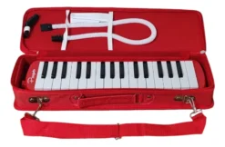 Melódica Parquer Roja 32 Notas Estuche Semi Rigido