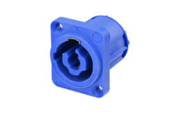 Conector Powercon ENTRADA Para chasis 20 A Tensión AZUL 220V Neutrik NAC3MPXXA-WOT