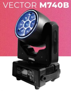 Cabezal Movil LUXNOVA VECTOR M740B 7X40w 4in1 RGBW Aro Blanco IP20