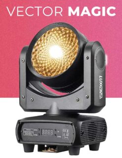 LUXNOVA VECTOR MAGIC Cabezal Movil Rgbw 4x1 Cob 120w Led + Aro RGB IP20